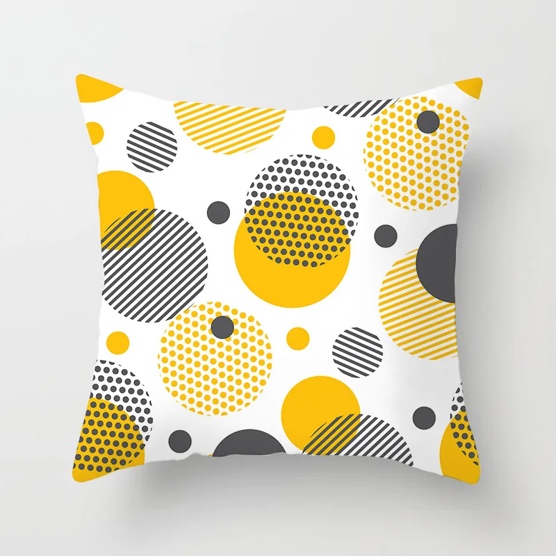 

Лимонно-желтый декоративный чехол для подушки