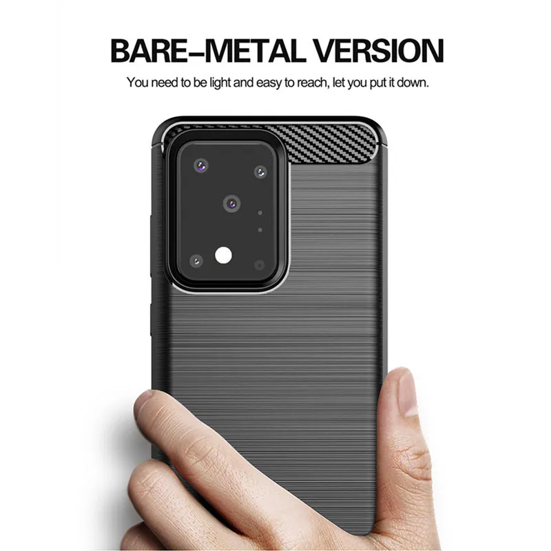 Новый чехол из углеродного волокна для Samsung Galaxy S20 Plus Ultra S10 S10E Case S8 S9 J2 Pro J3 J4 J6 J7 J8 2018