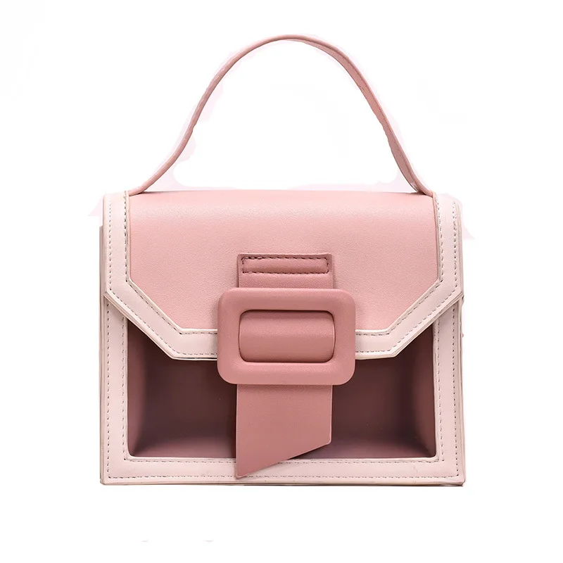 

Broadband Mini Bag Women's 2020 New Korean-Style Fairy Messenger Bag Girl's Color Matching Square Bag