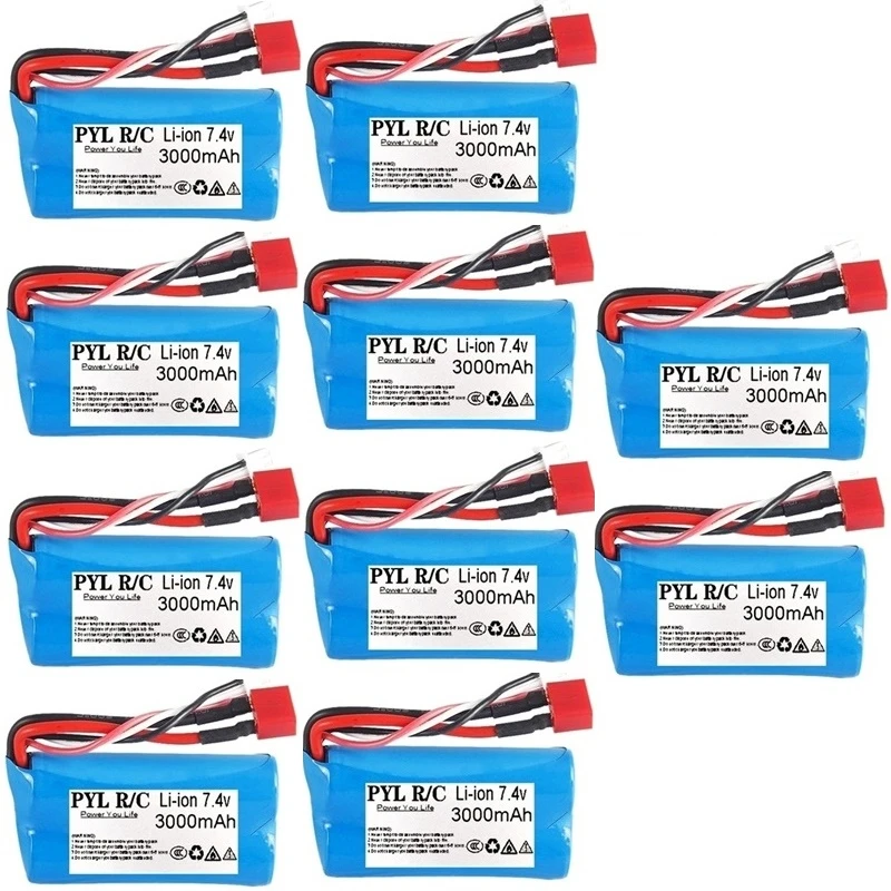 7 4 V 2500 мАч/3000 мА/ч 18650 Батарея для Wltoys 12428 12401 12402 12403 12404 12423 FY 03 FY01 FY02 части к игрушкам