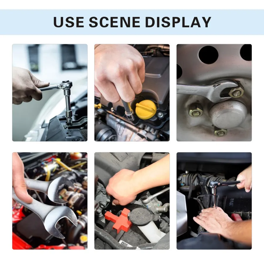 

TUOSEN 82PCS in 1 mechanic hand ratchet tool sets auto socket wrench tools set mini repair professional gereedschap kit for car