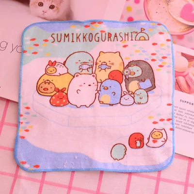 Банное полотенце IVYYE в стиле аниме Sumikko gurashi 20x20 см хлопковый носовой платок мягкое