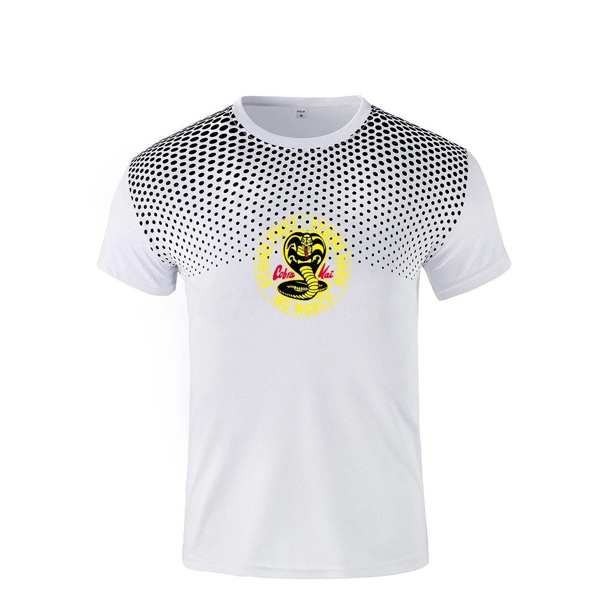 

High quality serpentine net yarn men and women running T-shirt fitness quick-drying training suit gym sweat shirt top breathable