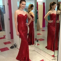 sweetheart vestidos de baile red ballkleider sequin mermaid prom dresses long robe de soiree longue evening %d9%81%d8%b3%d8%a7%d8%aa%d9%8a%d9%86 %d8%a7%d9%84%d8%b3%d9%87%d8%b1%d8%a9