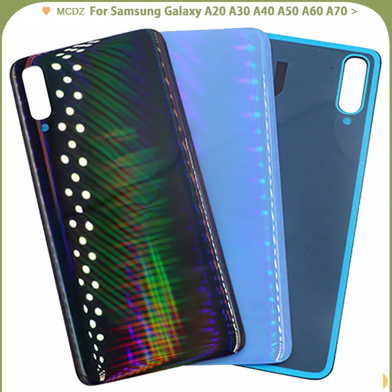 10 шт. для samsung Galaxy A20 A30 A40 A50 A60 A70 задняя крышка батареи Задняя стеклянная корпуса с