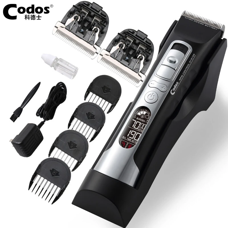 Машинка для стрижки волос Codos профессиональная электрическая машинка с ЖК