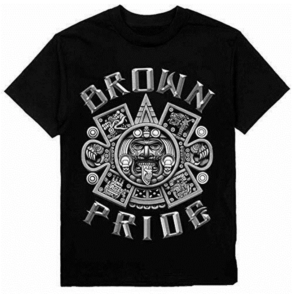 Коричневый Прайд Мужская тяжеловесная футболка с принтом на Shaka одежда подарок