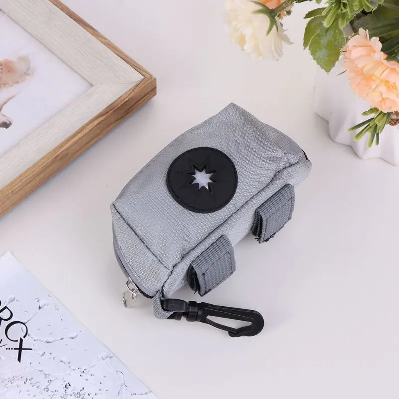 

Pet Waste Dog Poo Puppy Pick-Up Bags Pet Poop Bag Holder Hook Pouch Portable K3NA