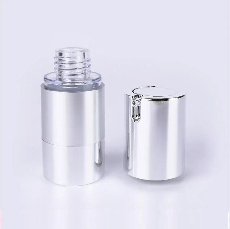 Вакуумная бутылка для лосьона 30 мл с серебристой основой|bottle vacuum pump|pump elementspump shoe |