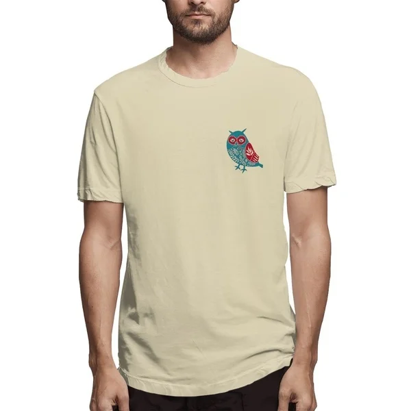 

2020 Men'S O-Neck Print Decoration Personalized Short-Sleeve T-Shirt Slim Male 3D T Shirt Mens Tshirt The Owl
