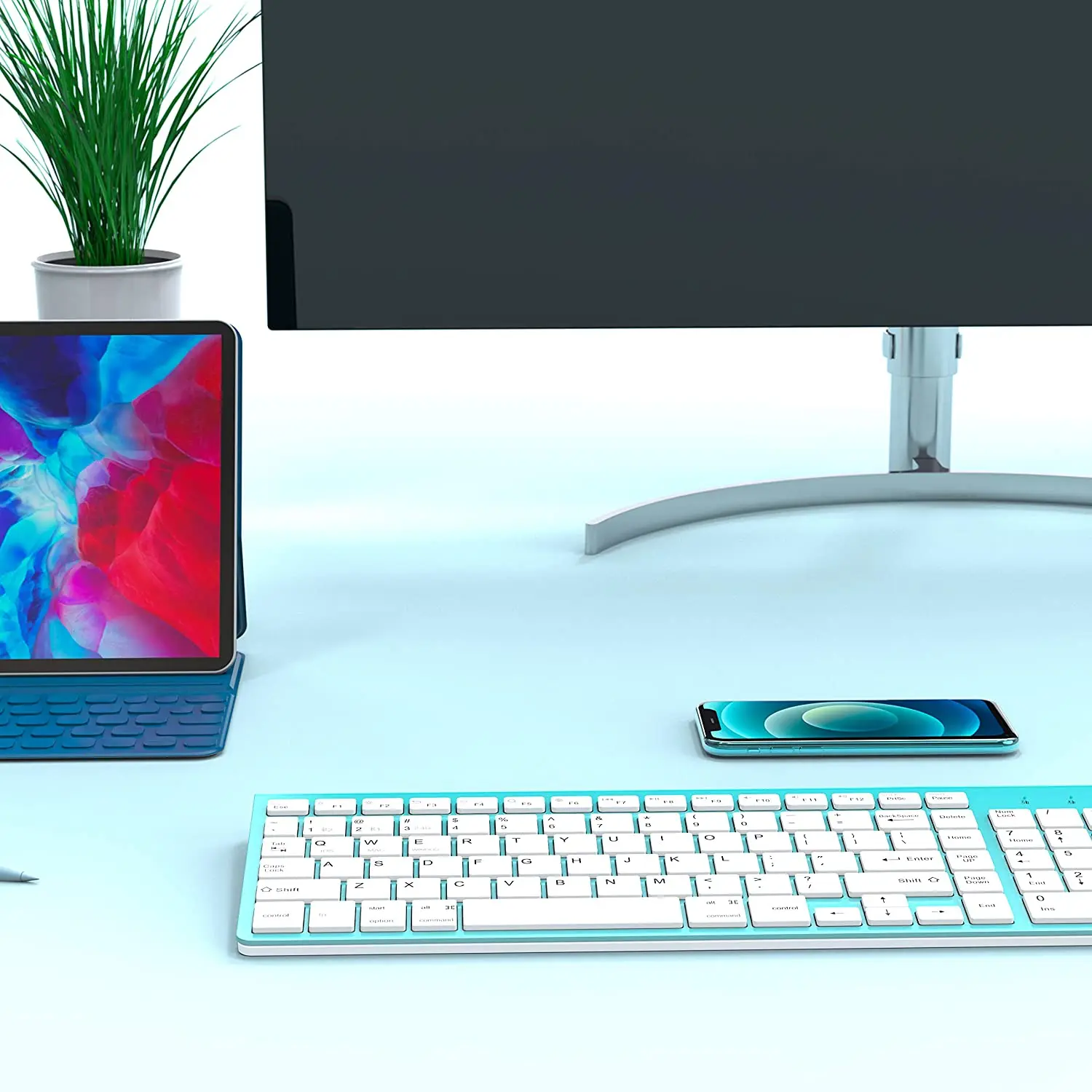 Беспроводная Bluetooth-клавиатура технология подключения 2 4 ГГц эргономичный дизайн