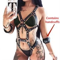 sexy bdsm body bondage leather harness toys for women underwear garters belt bra leg suspenders erotic sex accessories