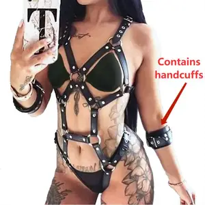 sexy bdsm body bondage leather harness toys for women underwear garters belt bra leg suspenders erotic sex accessories free global shipping