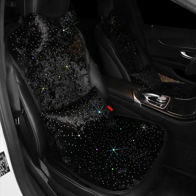Universal Car Seat Covers Set Universal Fit Most Cars Plush Car Seat Cover Crystal Auto Interior Seat Cushion Accessories Women Universal Car Seat Covers Set Universal Fit Most Cars Plush Car Seat Cover Crystal Auto Interior Seat Cushion Accessories Women