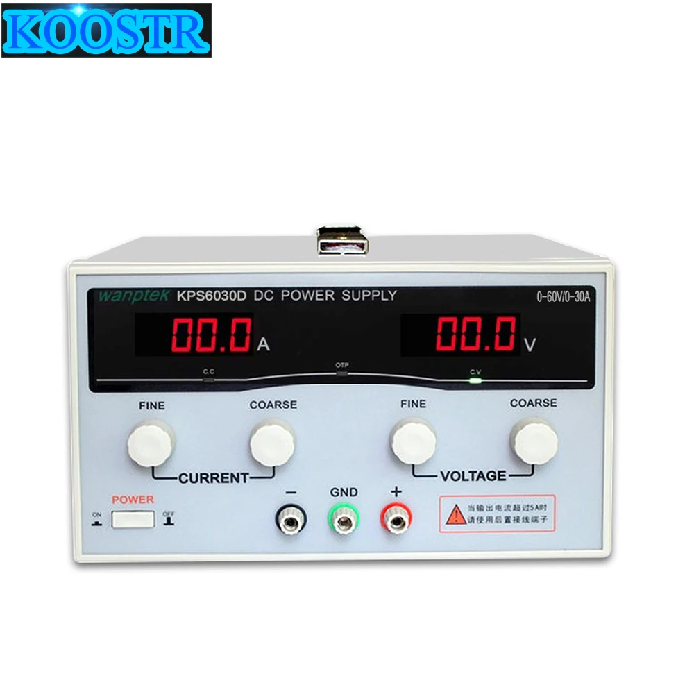 KPS6030D Высокоточный высокомощный регулируемый светодиодный двойной дисплей