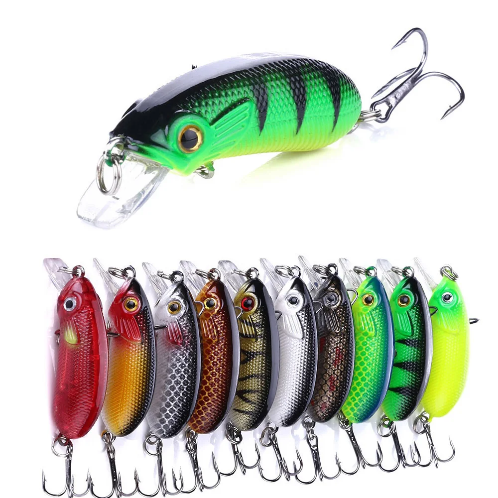 

CB032 Crank Luya Fishing Lure 5cm 7g Floating Sea Hard Bait Simulation CrankBaits Artificia Spinning Tackle Gears