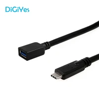 digiyes usb 3 1 type c to usb 3 0 type a female cable 30cm1ft data sync charging cord fit for chromebook pixelnexusone plus