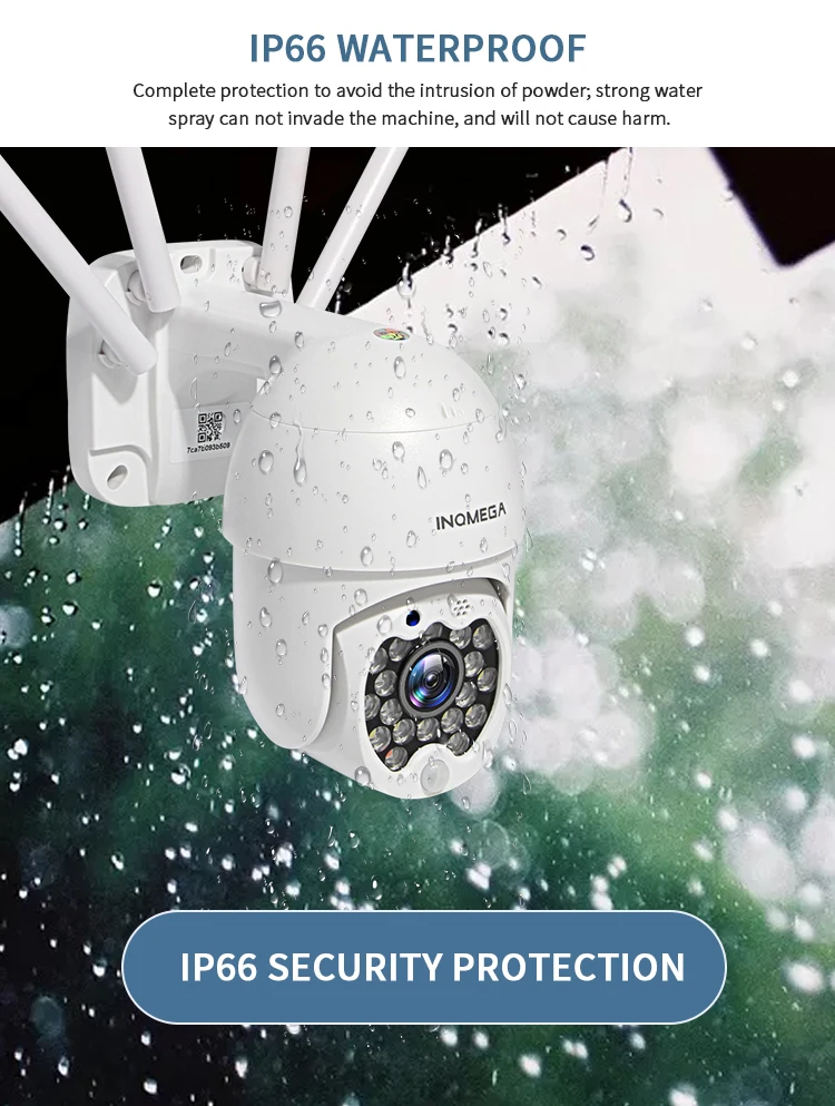 IP-камера INQMEGA купольная беспроводная уличная МП Wi-Fi | Безопасность и защита
