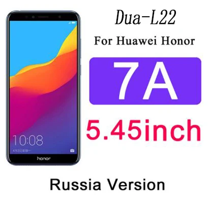 2 шт закаленное стекло для huawei P8 P9 lite mini plus Honor 7A 7C Pro Взрывозащищенная защитная пленка для экрана - Цвет: Honor 7A