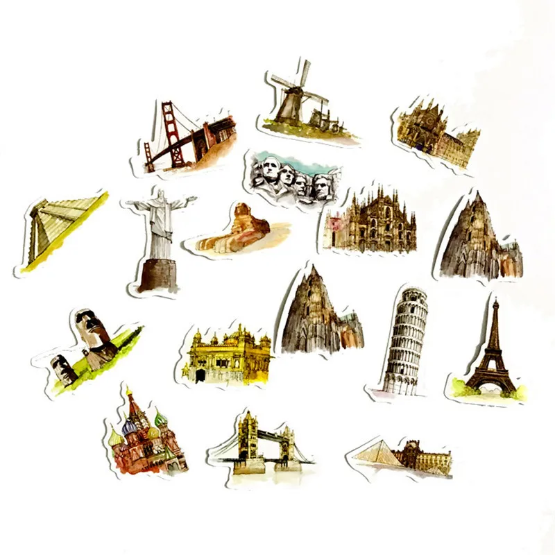 42 шт. водонепроницаемые Стикеры для багажа ноутбука скейтборда автомобиля |