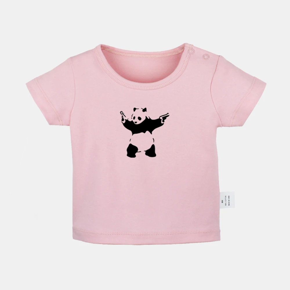 

Мультяшная панда Kong Fu выберите ваше оружие дизайнерские футболки для новорожденных малышей графика Однотонная футболка с коротким рукавом...