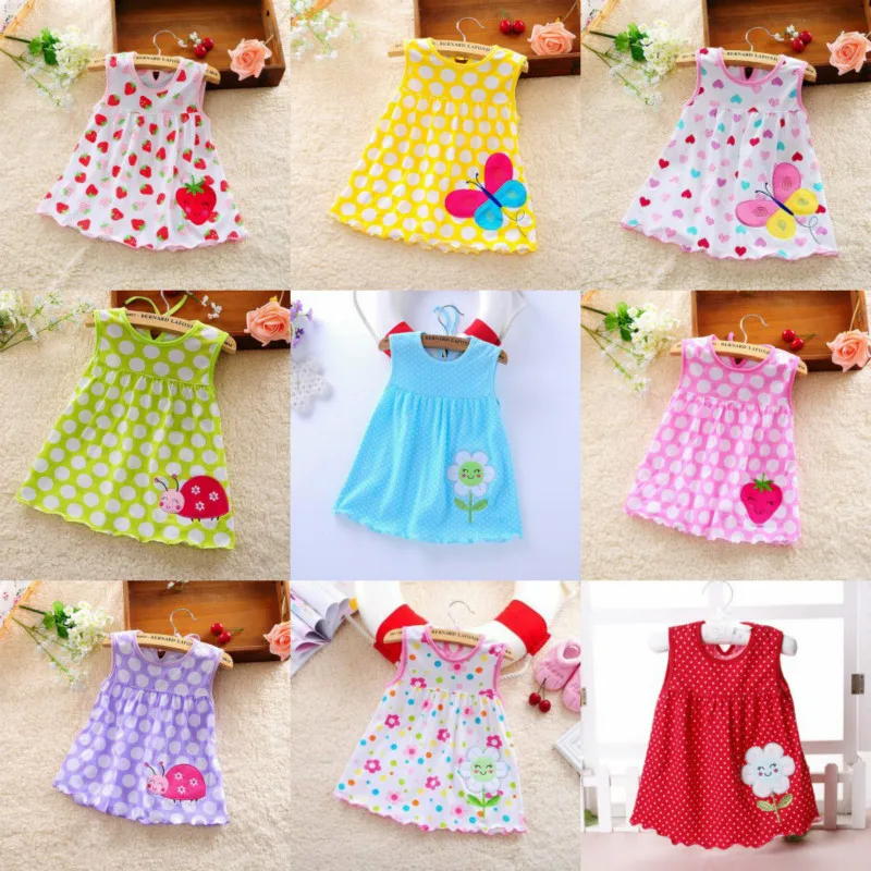 Платье для девочек Новинка лета 2019 модная детская хлопковая одежда младенцев в