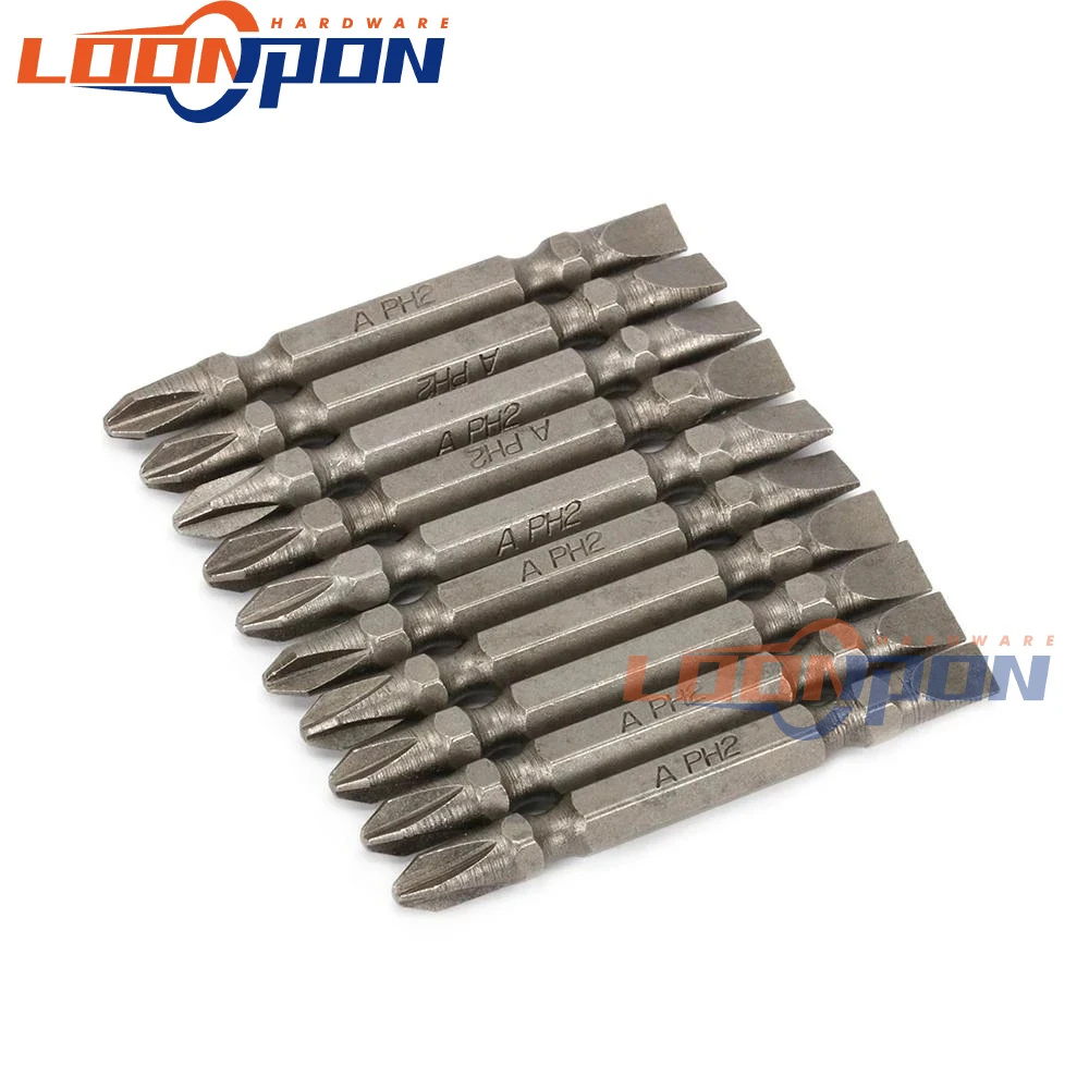 10 шт. двухсторонние биты для электрической отвертки 1/4 дюйма|Детали инструментов|