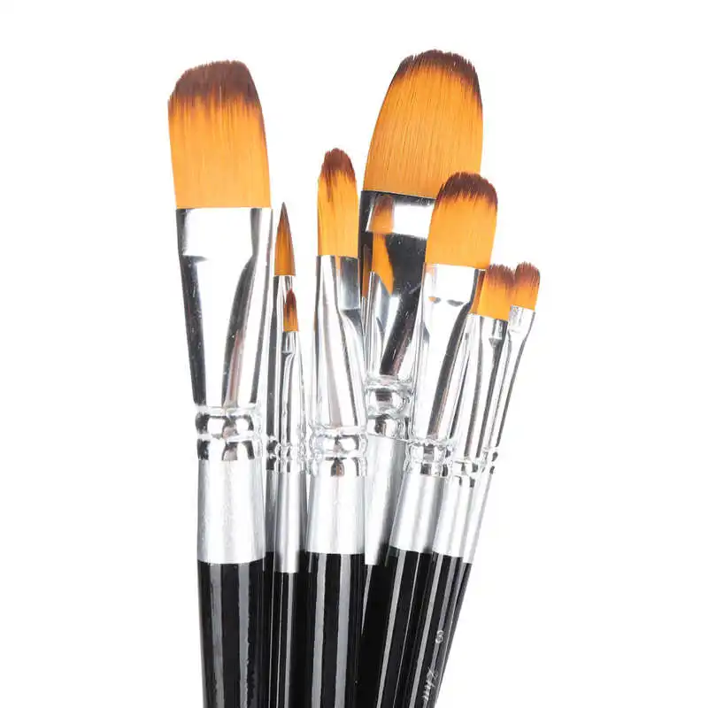 

Paint Brushes Set Artist Paint Brush Set Nylon Hair Brushes for Oil/Acrylic/Watercolor Painting Paint Supplies