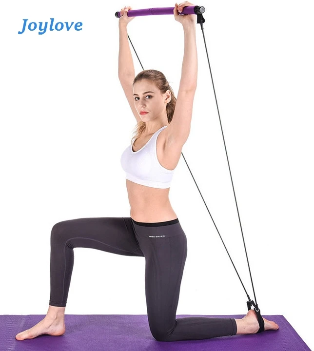 

JOYLOVE Yoga Pull Rods Portable Home Yoga Gym Body Abdominal Resistance Bands For Exercise Stick