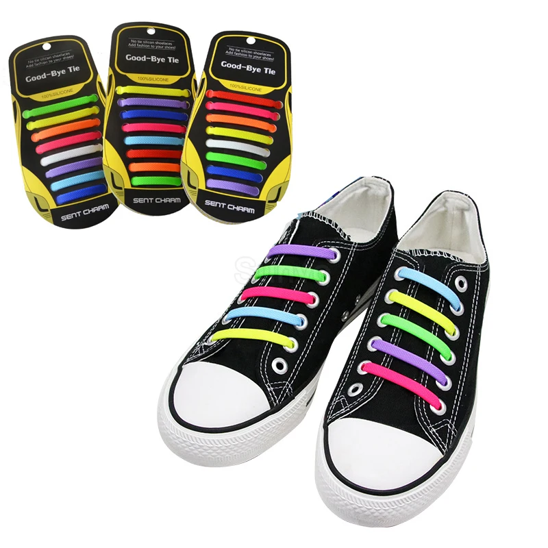 Эластичные силиконовые шнурки без шнурков для обуви женские и мужские обувные
