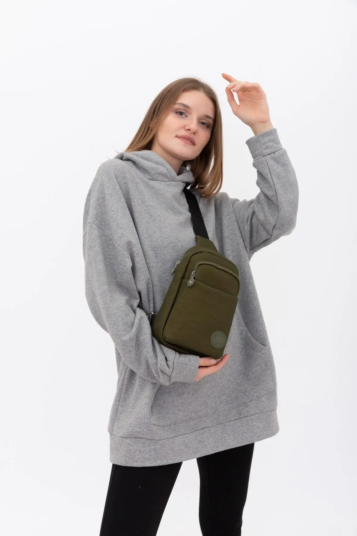 comprar Bolsa Feminina Crossbody Caqui à Prova Dwaterproof água Moda Qualidade Produto Bodybag Mochilas Kit Gota Cutemini Carteira Chave Saco Do Esporte