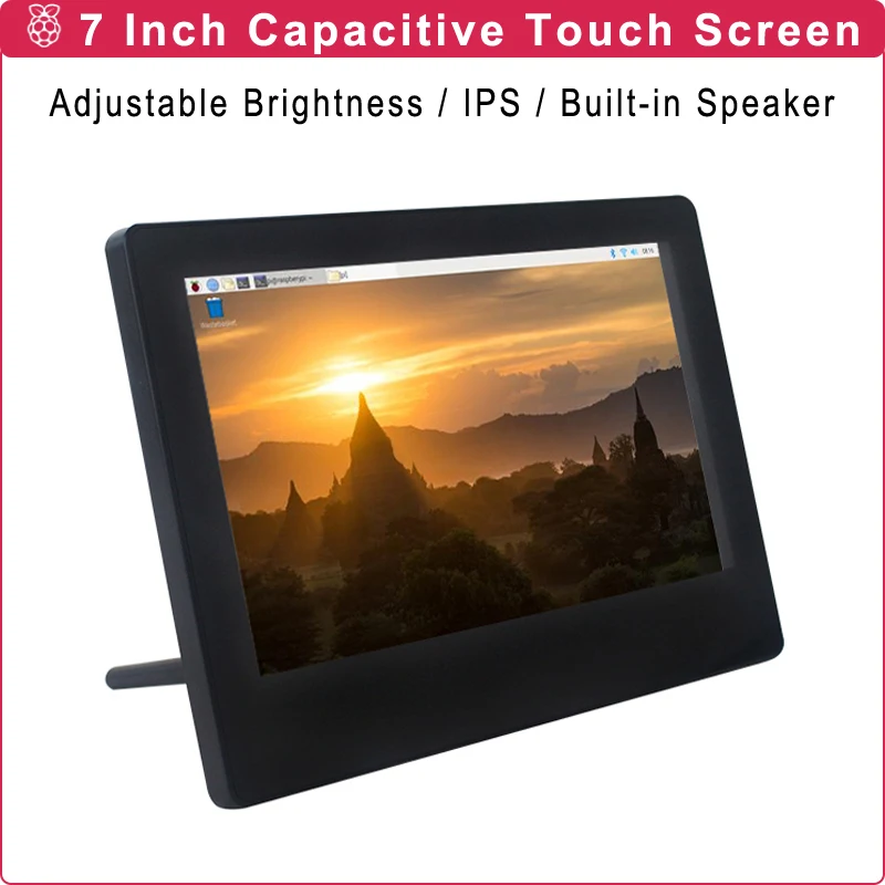 Raspberry Pi 4B 7 дюймов IPS Дисплей емкостный сенсорный экран Экран Регулируемый Яркость