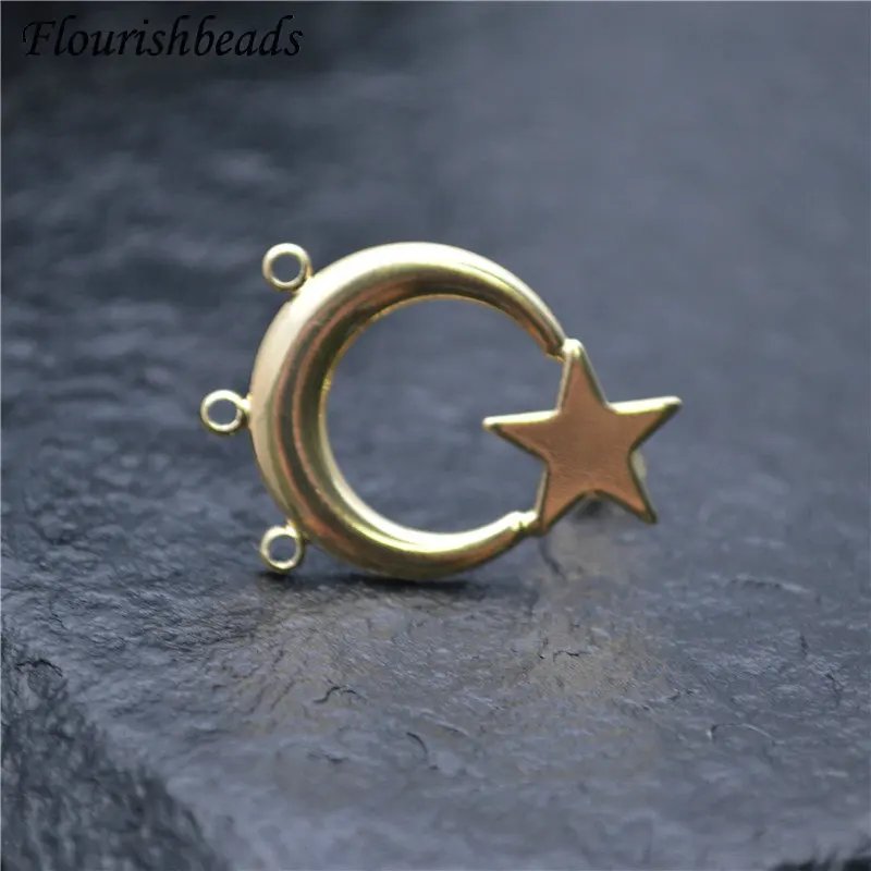Антикоррозийный золотистого цвета Луна в форме звезд с несколькими петельками