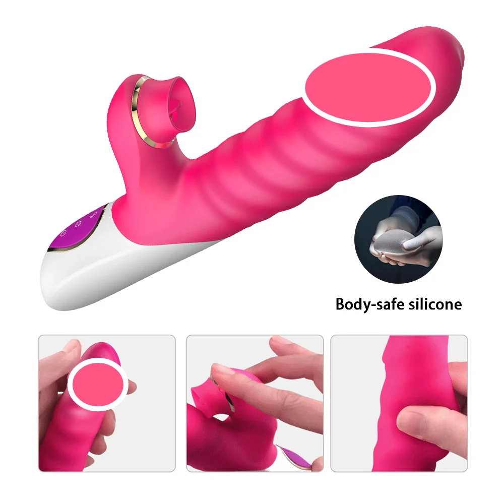 Женский всасывающий вибратор искусственный пенис точки G язык Стимулятор