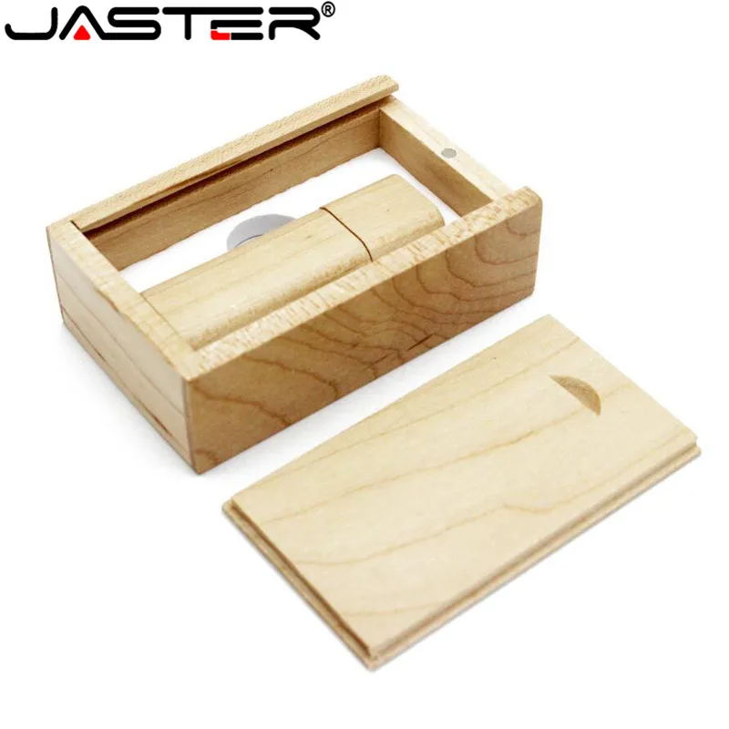 Деревянная бамбуковая + деревянная коробка JASTER USB флеш накопитель флешка 4 ГБ 8 16 32
