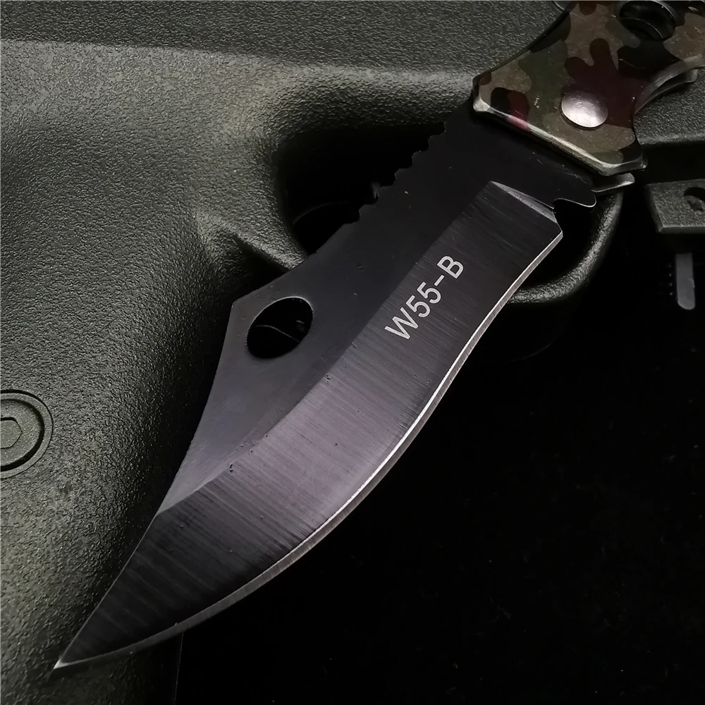 Складной нож карманный из нержавеющей стали длина 17 см (7 дюймов) 58HRC для выживания