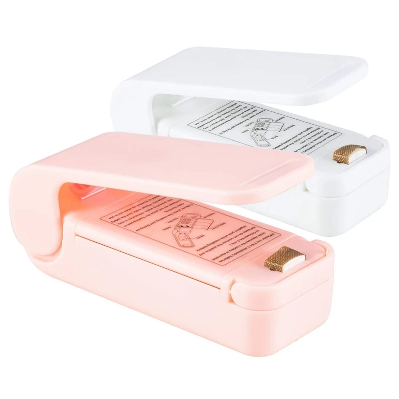 

4 PCS Mini Bag Sealer, 2 in 1 Heat Sealer and Cutter Mini Sealing Machine Food Storage Reseals (Battery Not Included)