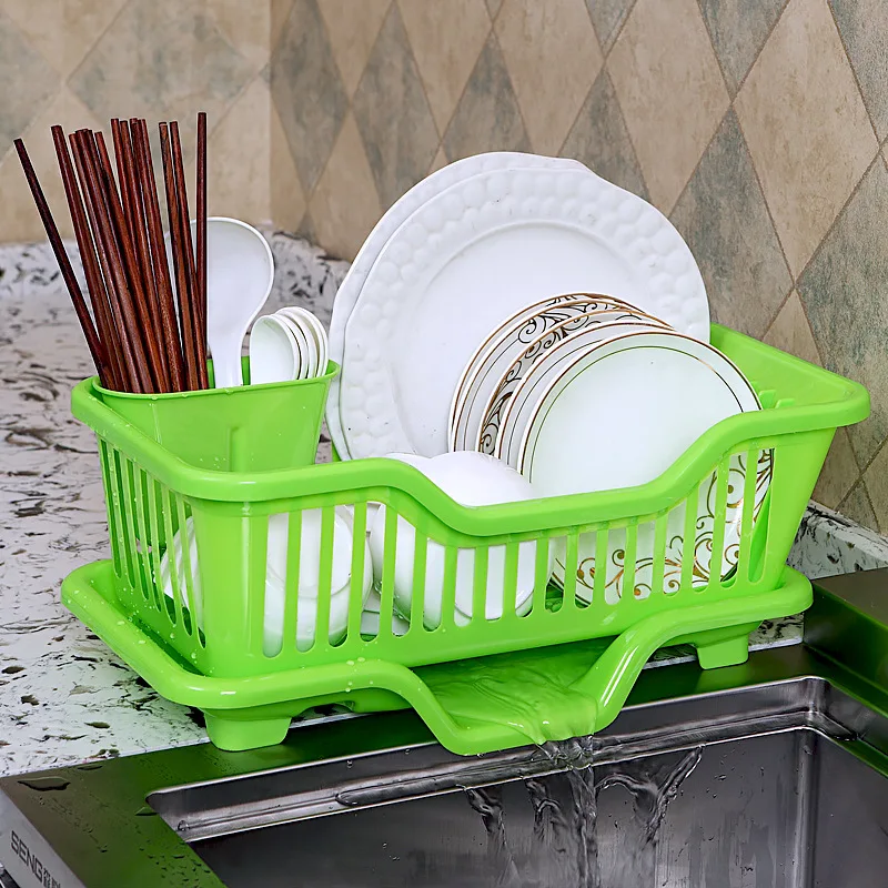 Многофункциональная двойная кухонная раковина Подставка-сушилка для посуды держатель для мытья корзина палочки для еды ложка Органайзер лоток подставка для посуды