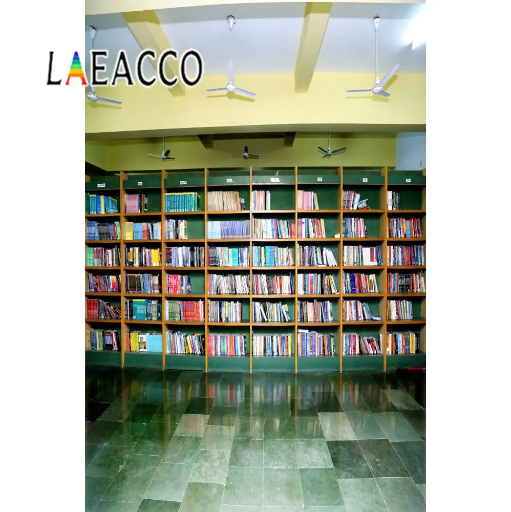 Деревянная книжная полка Laeacco школьный учебный интерьер фотографические фоны