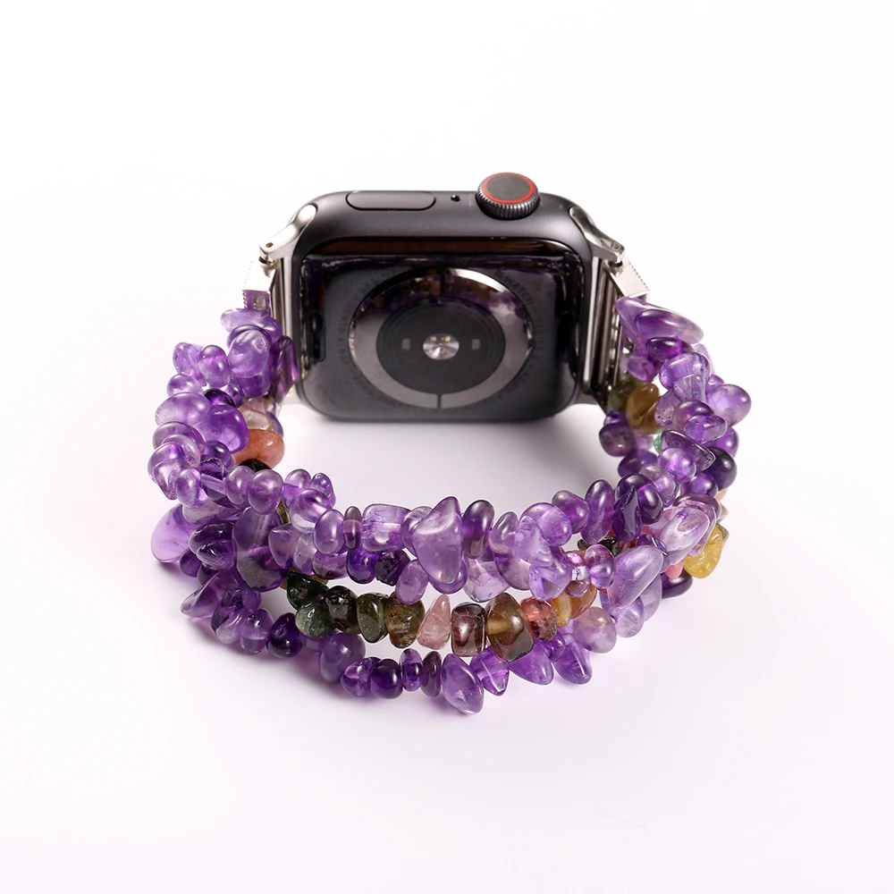 Purple Crystal Bracelet for Iwatch 5 4 Band 44mm 40mm Lightweight Comfort Band for Apple Watch 3 2 1 Strap 40mm 44mm Accessories