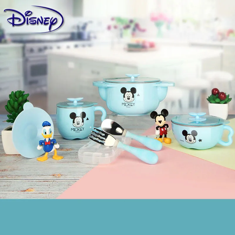 Детская посуда Disney для малышей нержавеющая сталь изоляция водонепроницаемая