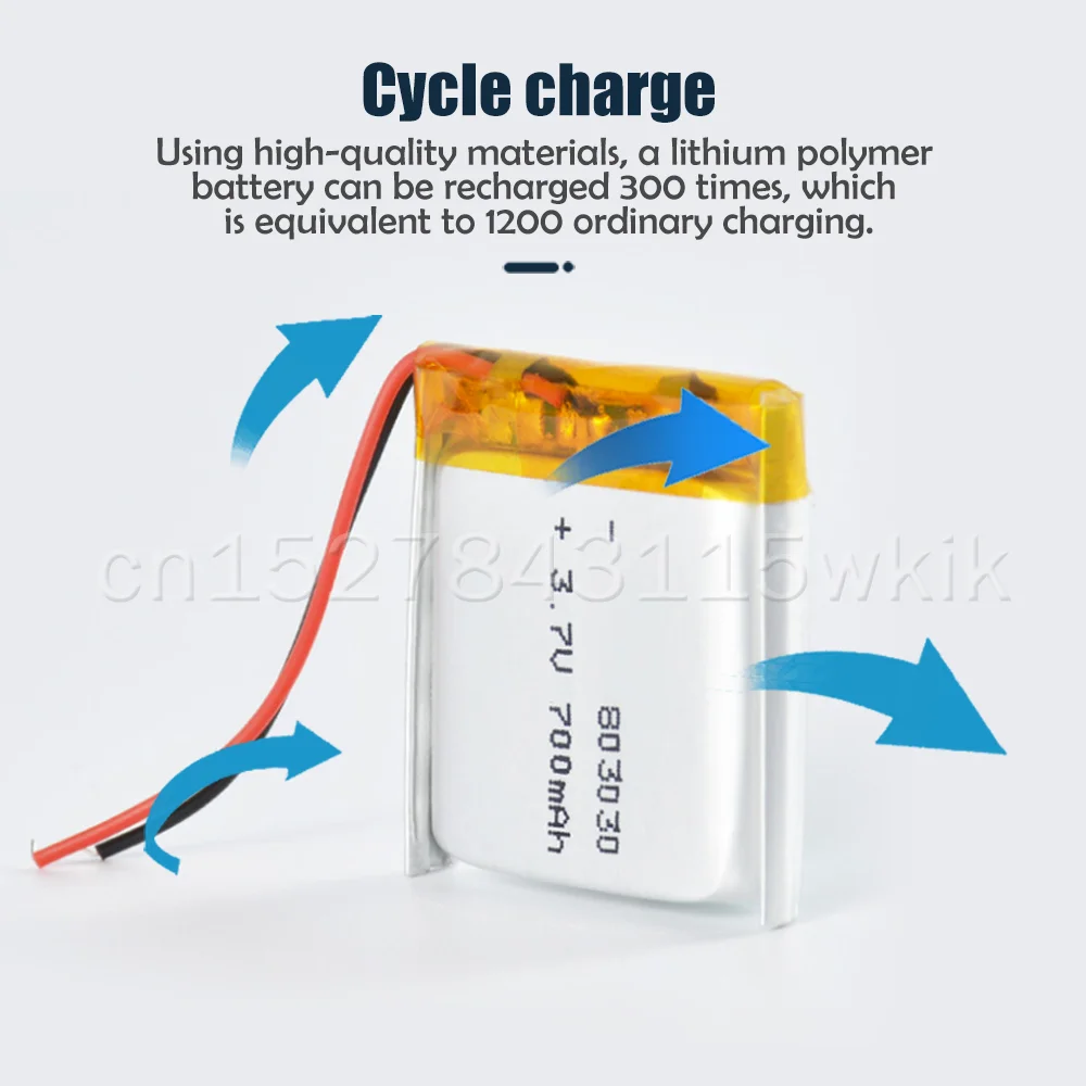 803030 3 7 V 700mAh литиевая полимерная аккумуляторная батарея Li ion Cell для умных часов GPS