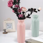 Пластиковая ваза для цветов, домашний декор, белая ваза, имитация керамического цветочного горшка, корзина для цветов, скандинавские декоративные вазы для цветов