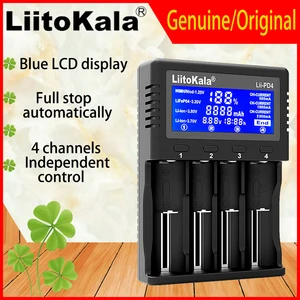 Genuine/Original Liitokala Lii-PD4 18650 Charger 1.2V 3.2V 3.7V 3.85V
AA / AAA 26650 16340 25500 NiMH Lithium battery charger
