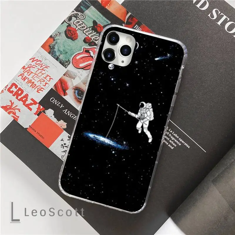 

Moon Astronaut Phone Case For iphone 12 5 5s 5c se 6 6s 7 8 plus x xs xr 11 pro max mini