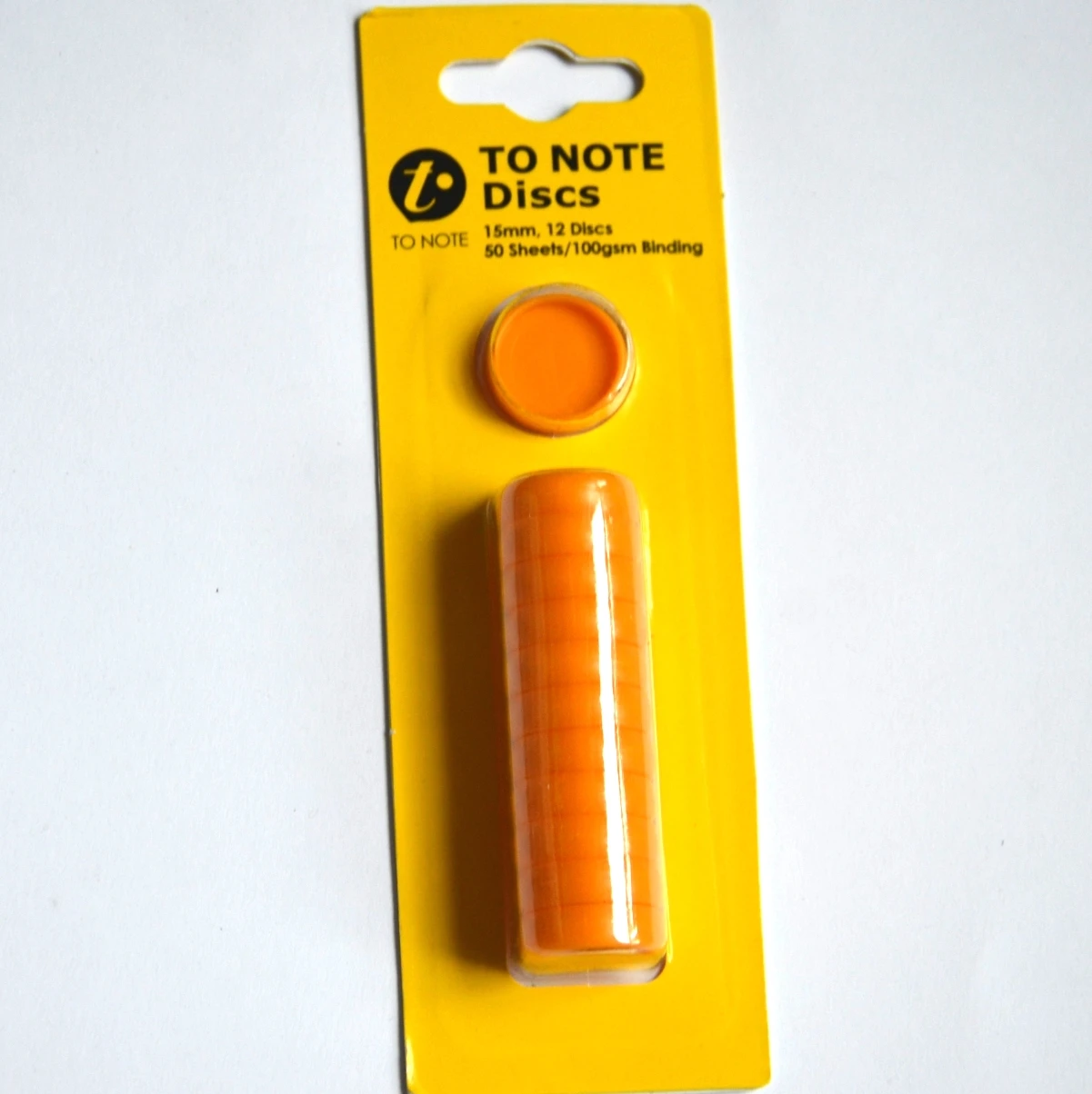 15mm orange 12 шт./партия, прозрачное цветное пластиковое связывающее кольцо, дисковое свободное кольцо, округлое рулон, внутренние книги, офисное хранилище - Color: 15mm orange