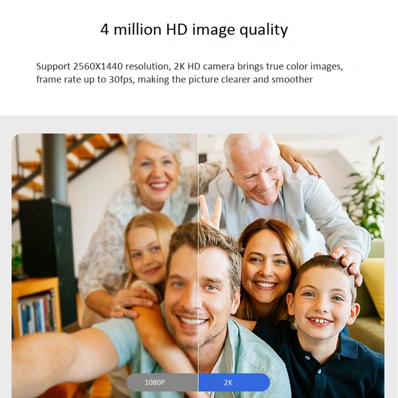 

HOT-1080P HD Computer Camera, 2K Free Drive with Microphone for Remote Conference Webcast