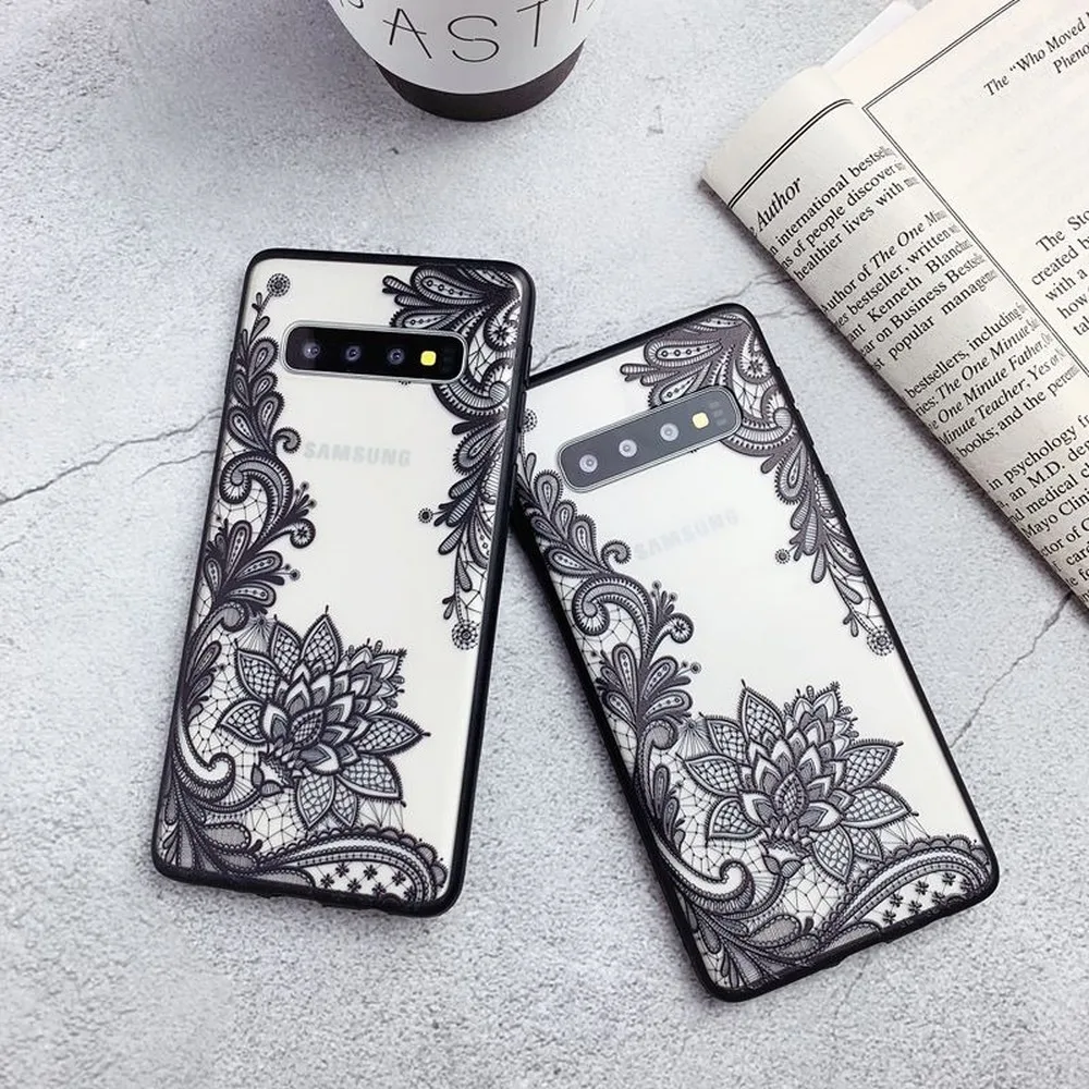 3D Кружева Цветы Чехол для телефона samsung A70 чехол A50 S8 S10 S9 классический Coque Plus S10E
