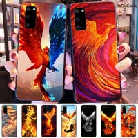 chenel flaming phenix phone case cover for samsung galaxy s10 s10e lite s6 s7 s8plus s9plus s5 s20