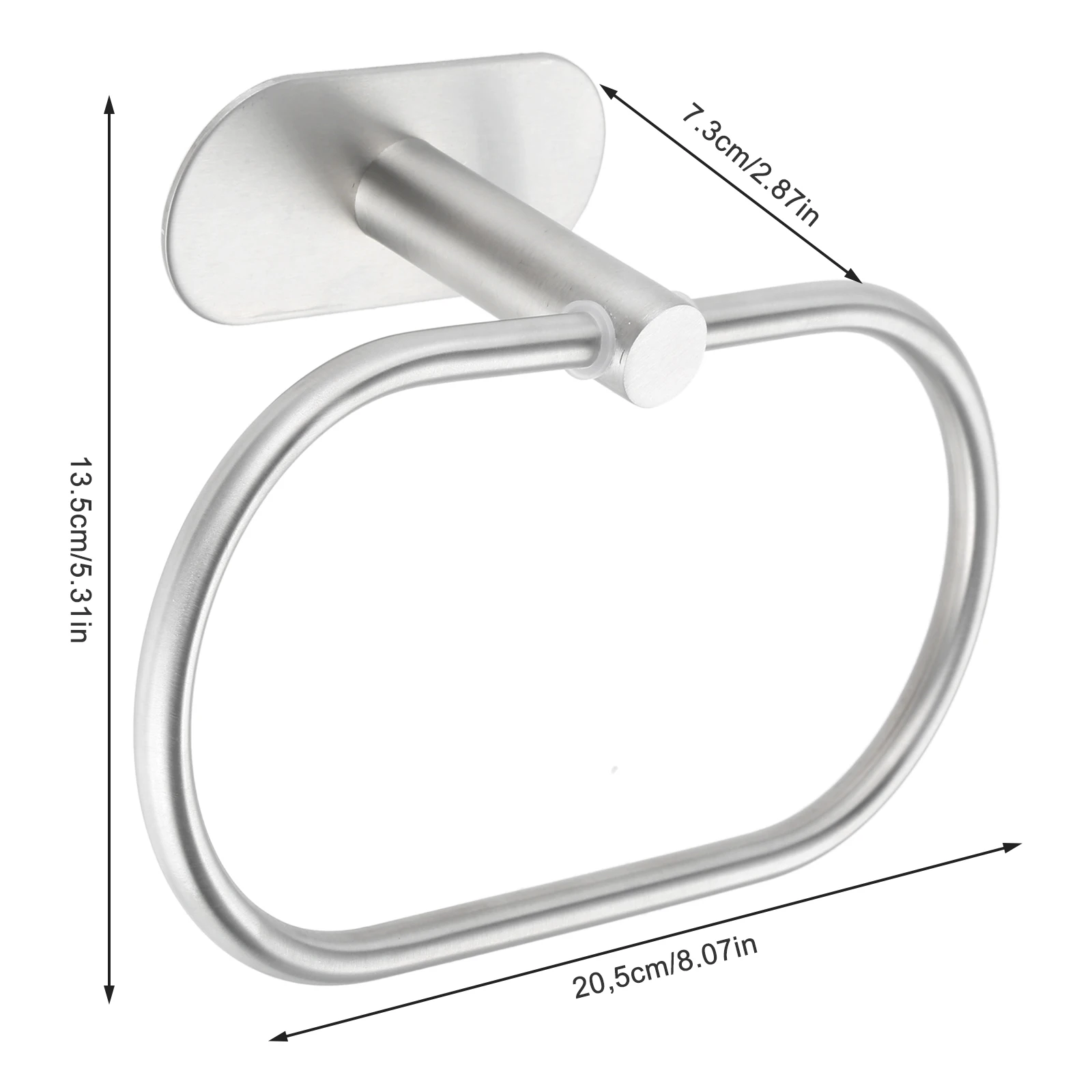20 5x13 5 см для ванной настенный кольцо полотенец из хрома ручной крутящаяся